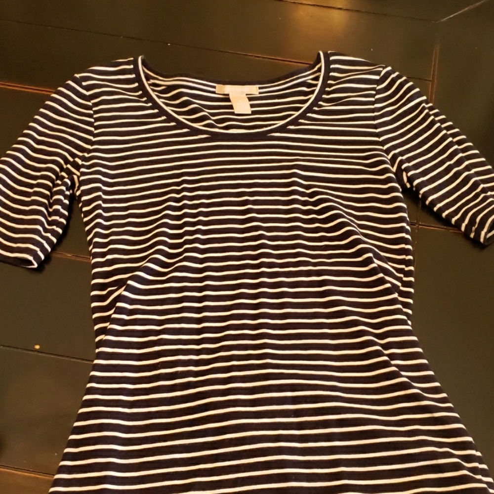 Striped half sleeve shirt